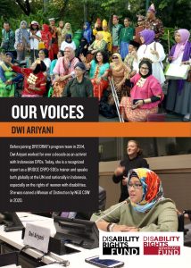 A tribute postcard to Dwi Ariyani